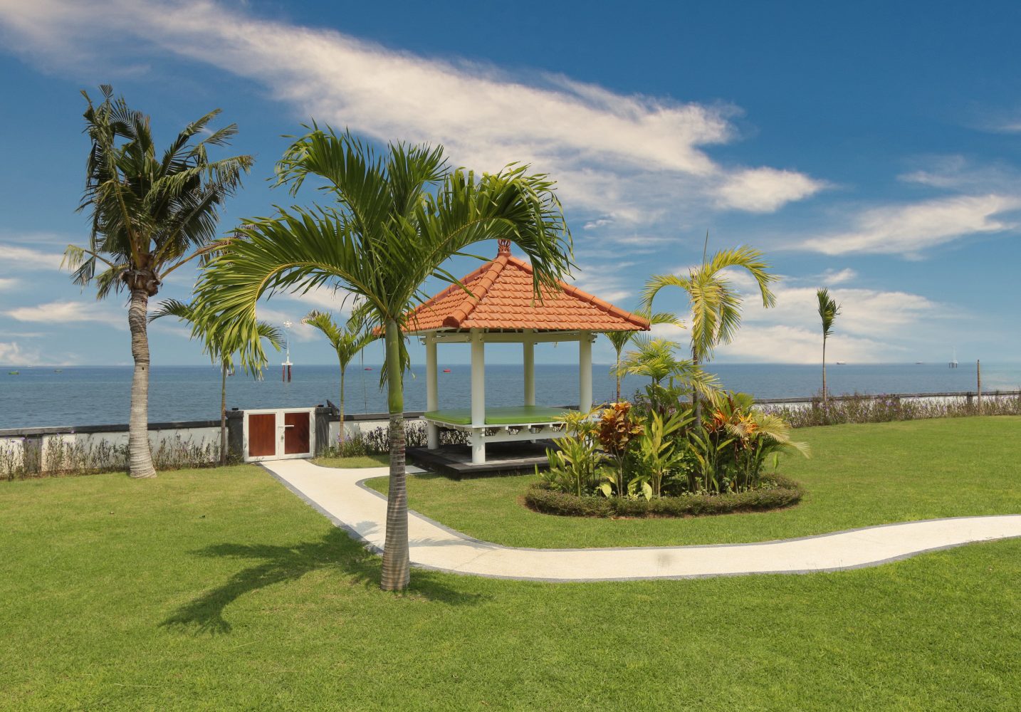 villa on the beach